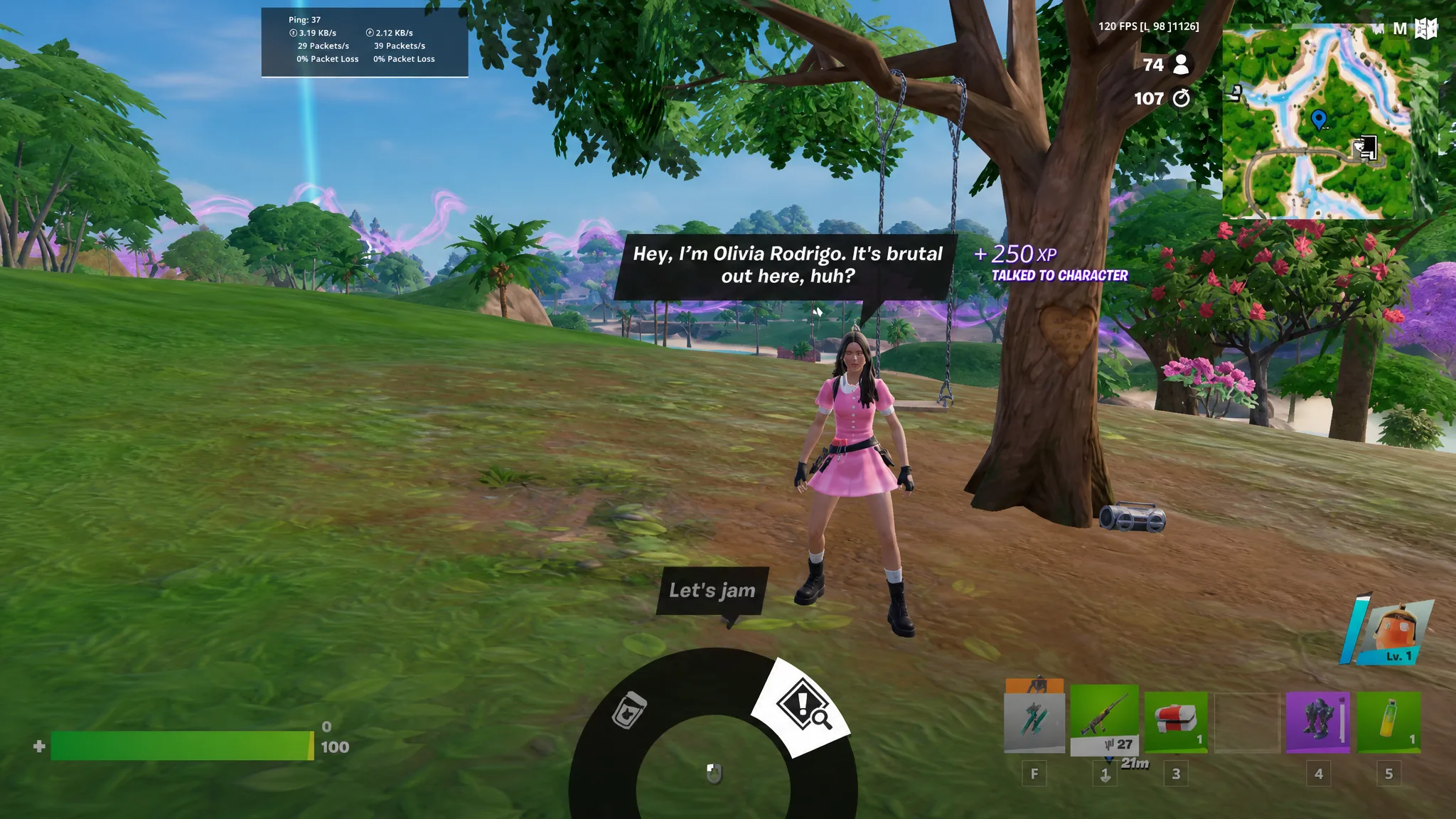 Fortnite Olivia Rodrigo Quest 1