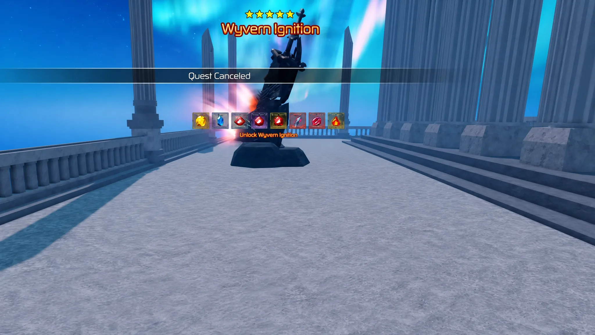 Wyvern Ignition Blade in Broken Blade Location on Midgard Island Roblox
