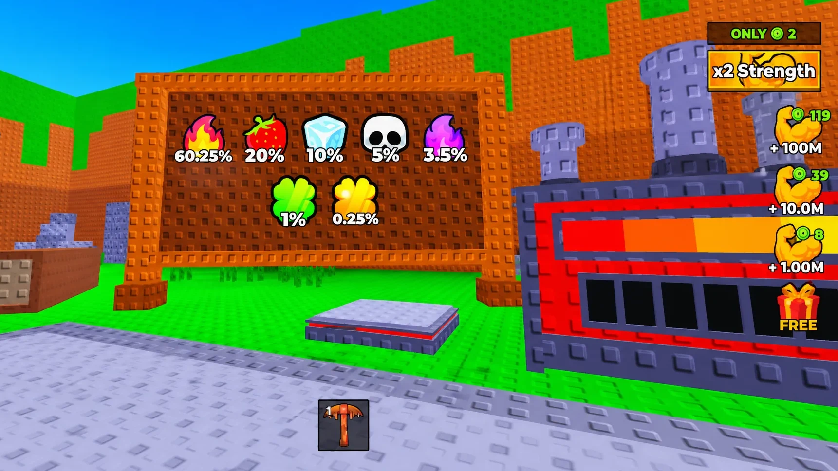 image showing the Traits machine in +1 Mine Per Click