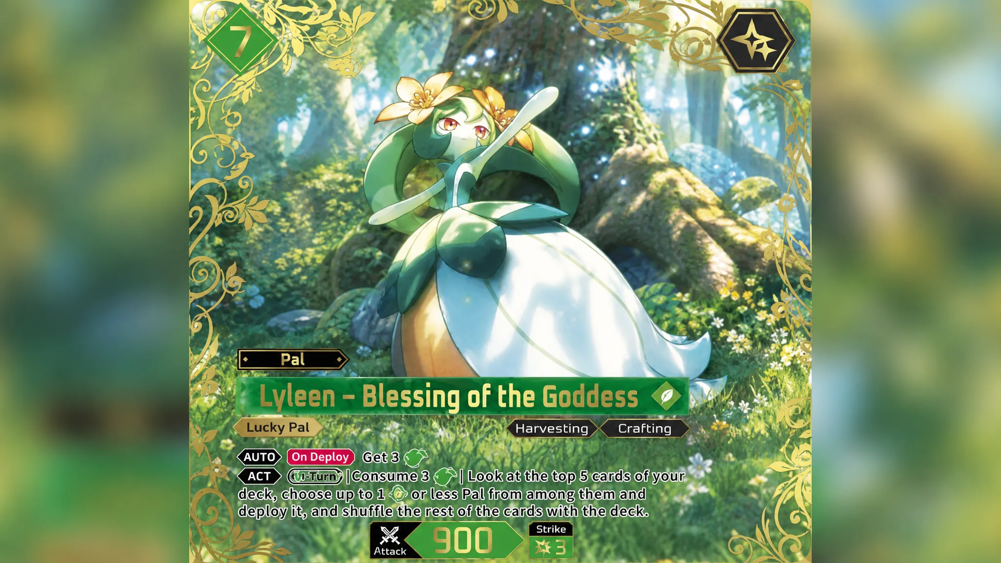 Lyleen Blessing of the Goddess SSP full art card