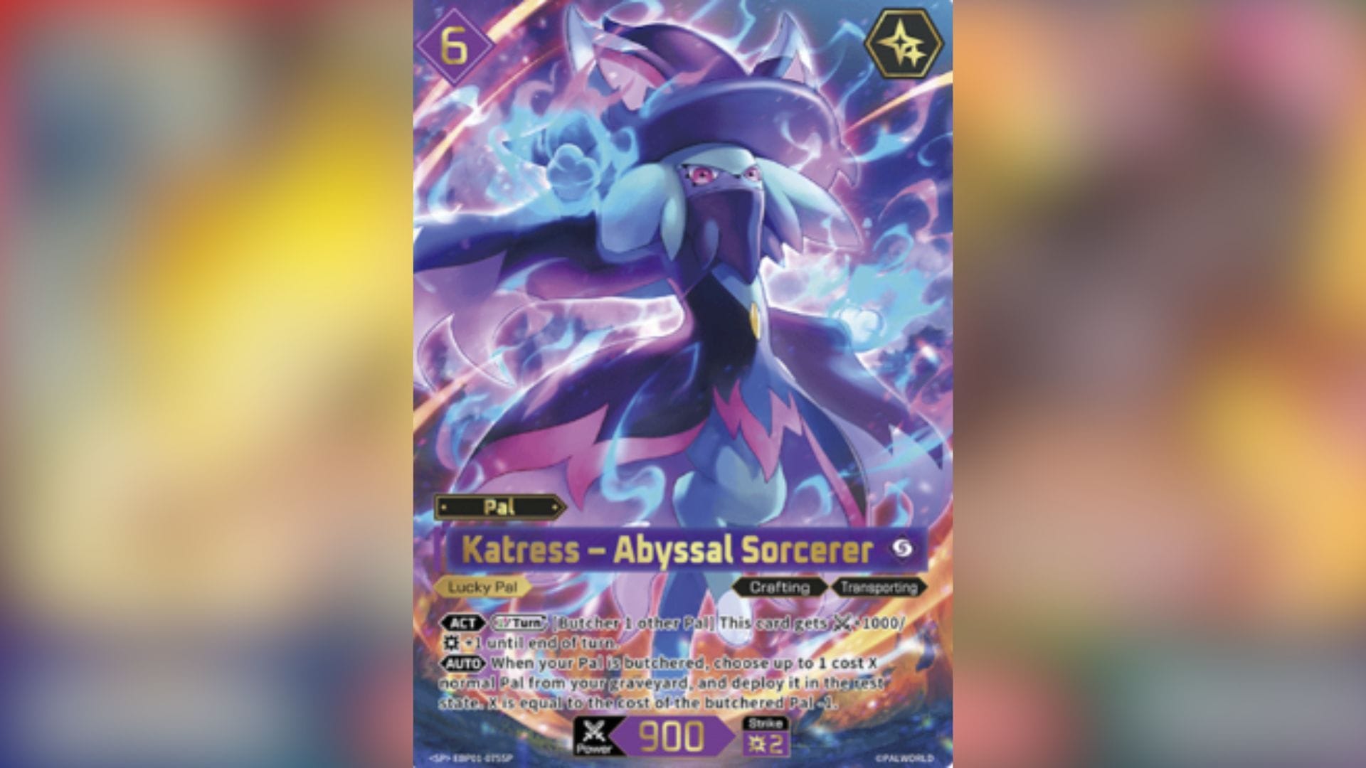 Jormuntide Surging Sea Serpent full art Palworld TCG card