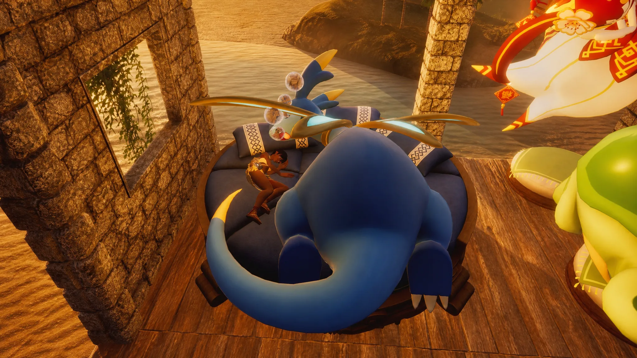 Elphidran Aqua water mount in Palworld