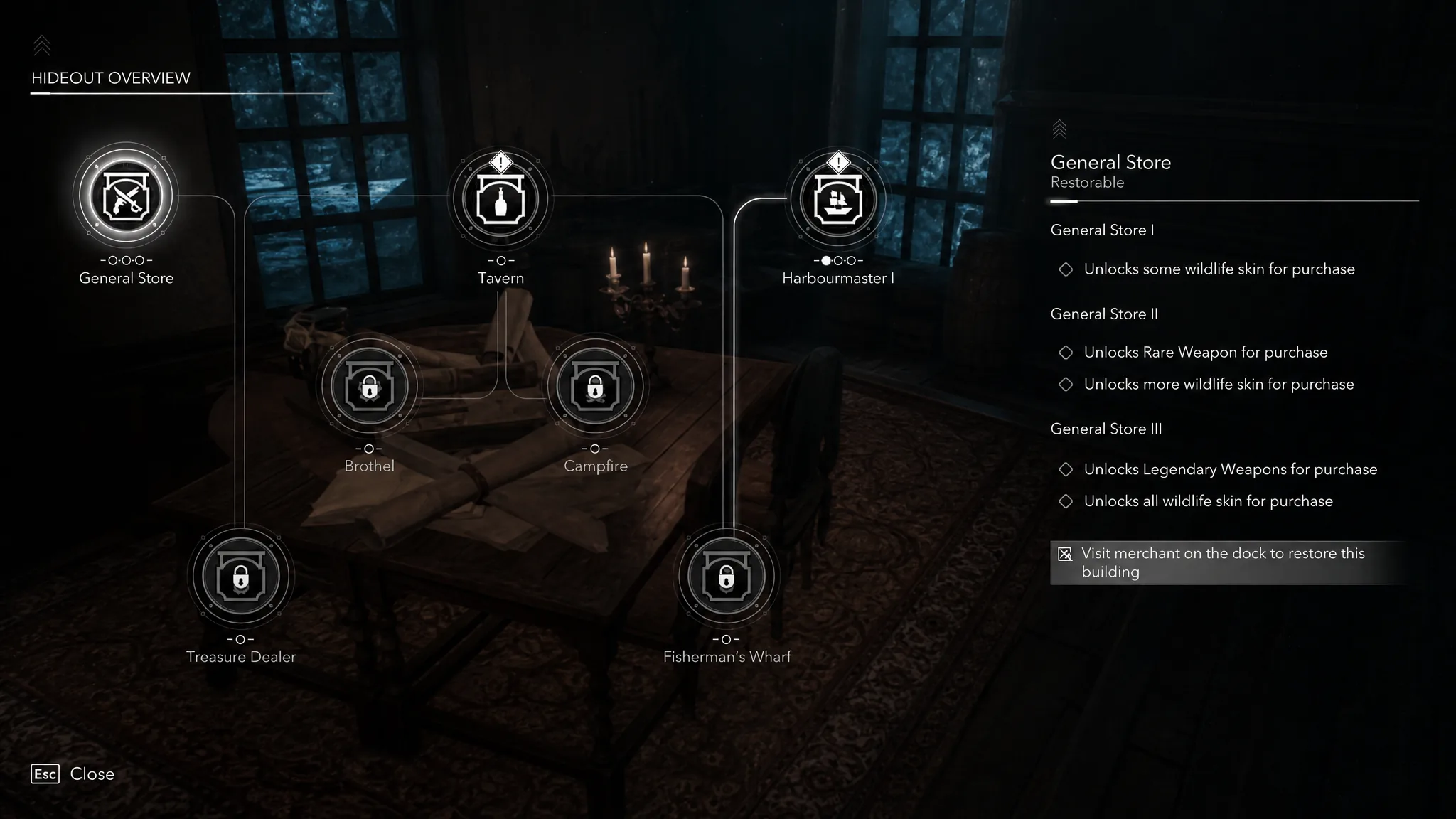 Overview of the Great Inagua hideout upgrades in Assassin's Creed Black Flag Resynced
