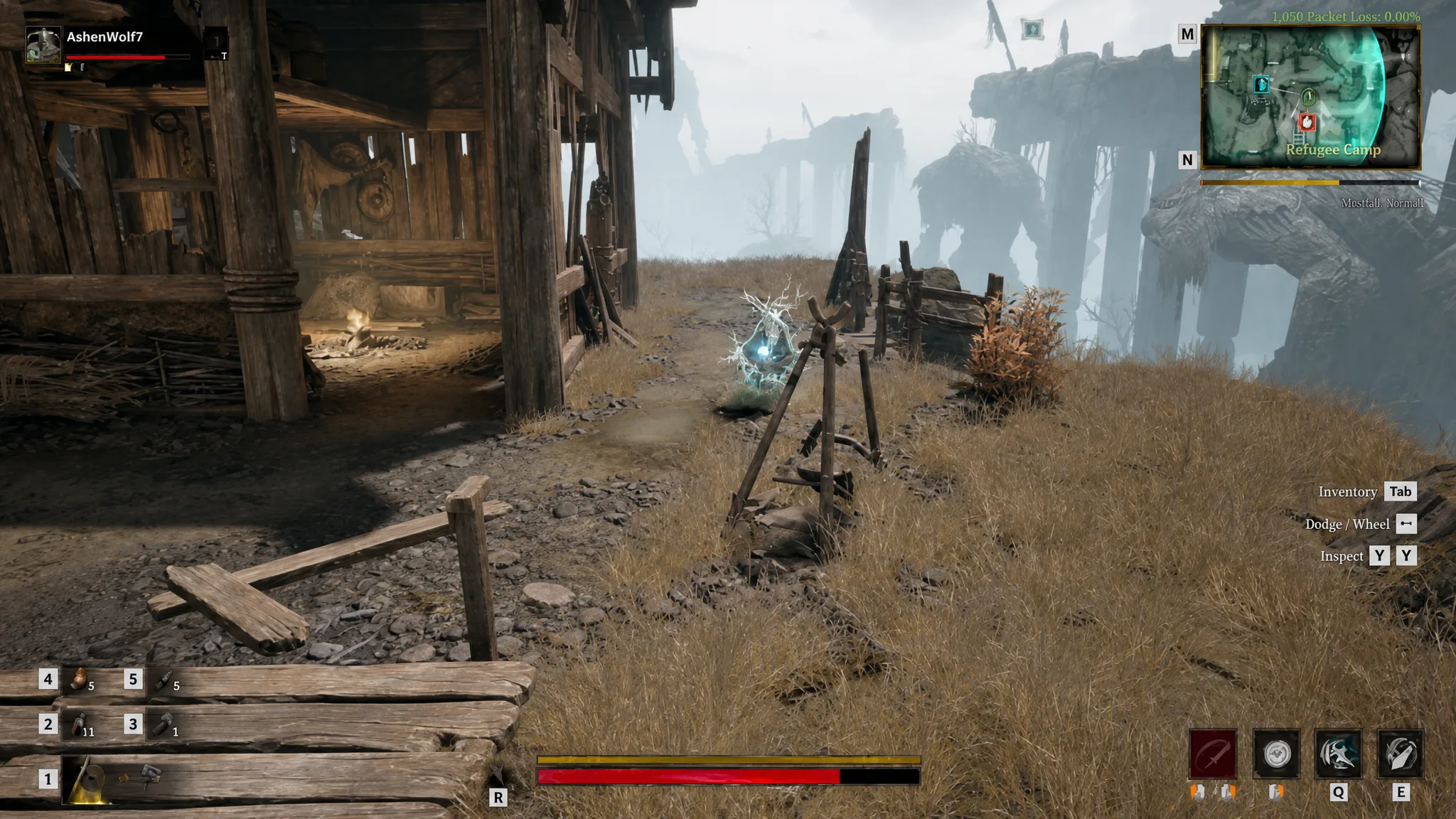 Mistfall Hunter camp overview
