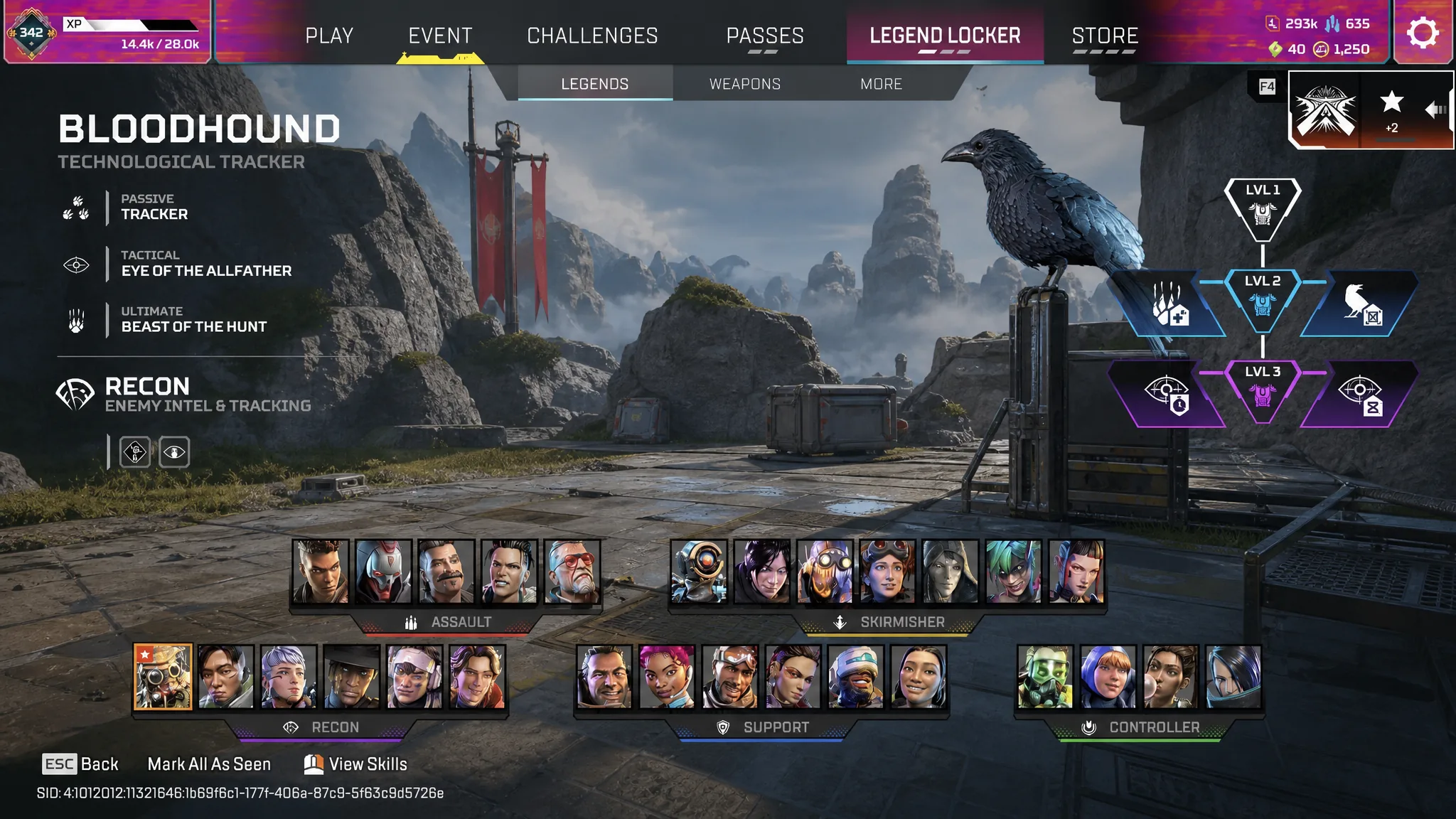 Bloodhound rework in Apex Legends Season 30