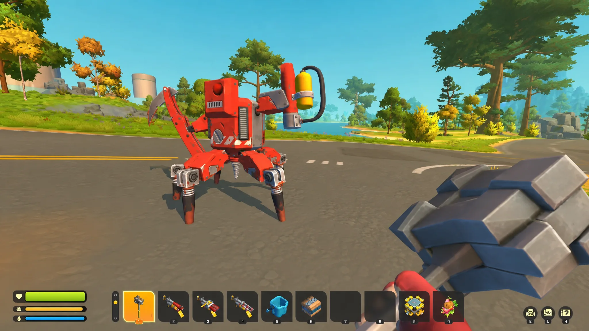 Haybots in Scrap Mechanic