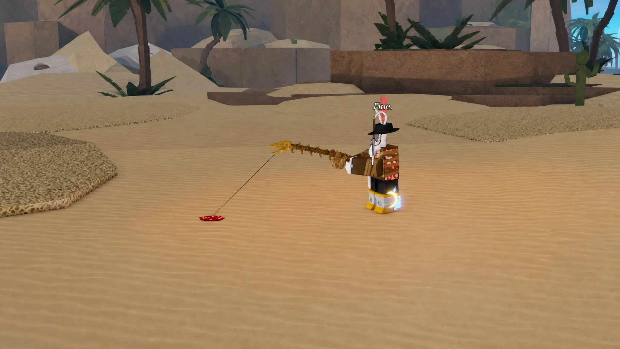 Fishing the Drylands dunes with the Marrow Rod