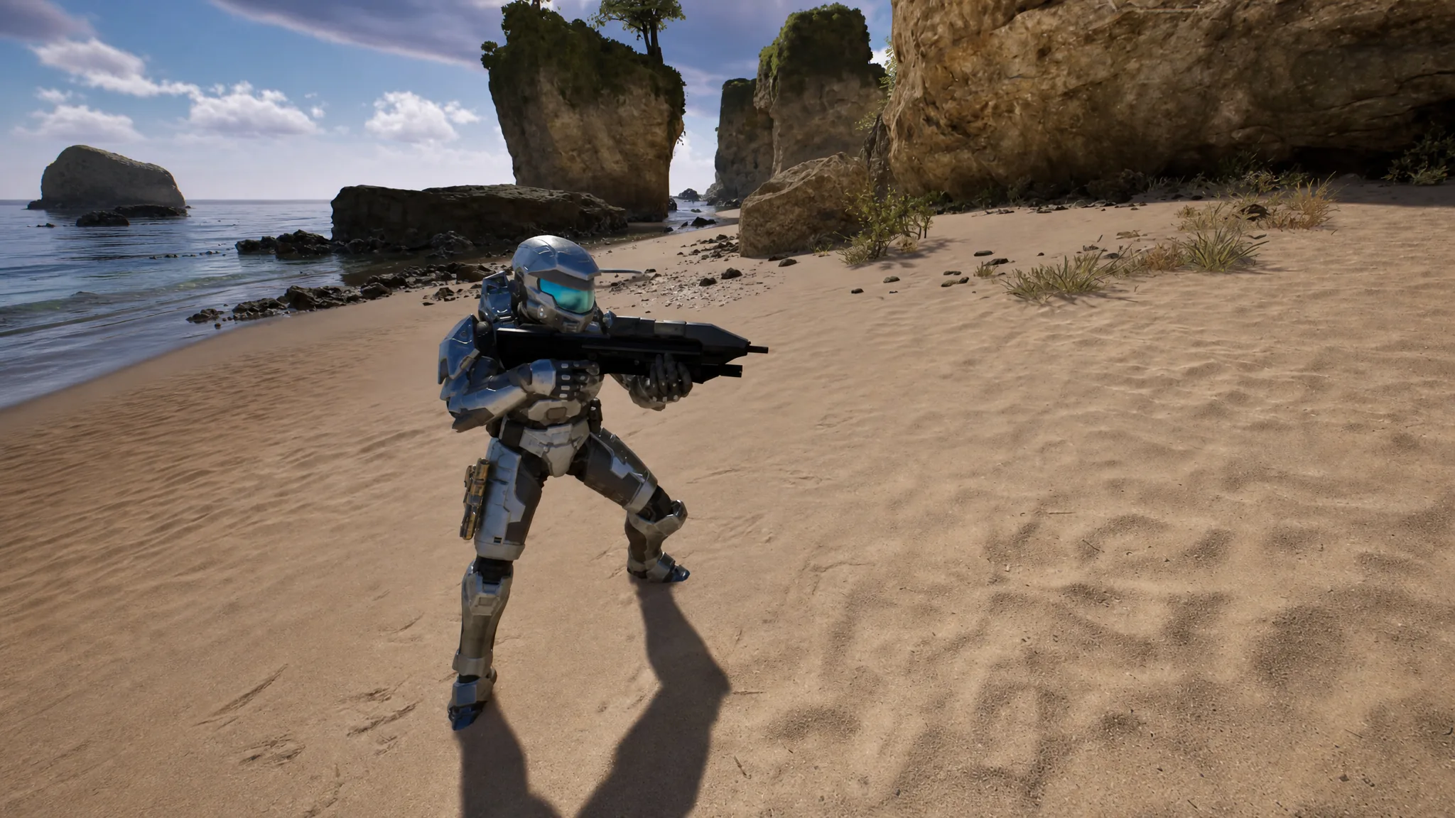 Gilded Onyx black and gold armor in Halo: Campaign Evolved