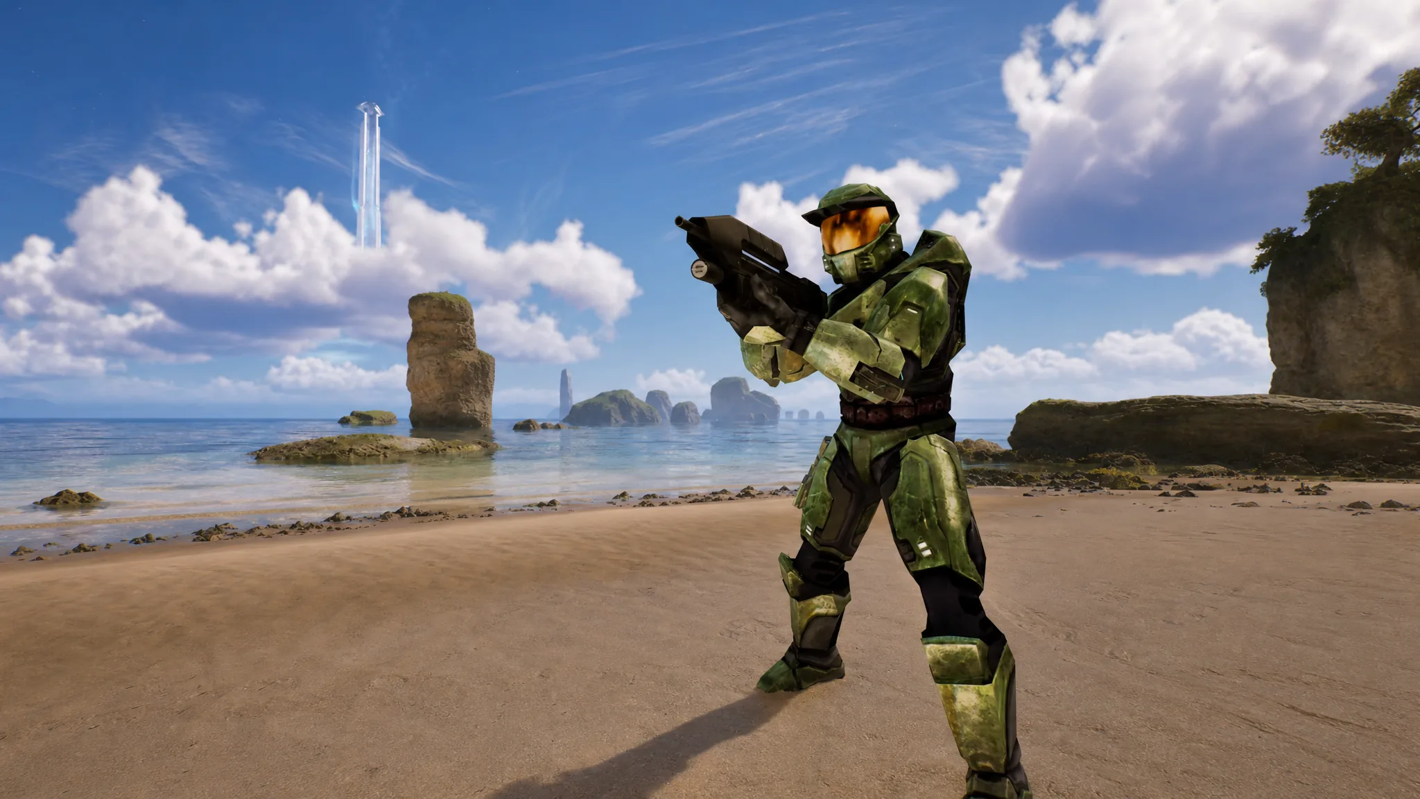 Silver Anniversary armor style in Halo: Campaign Evolved