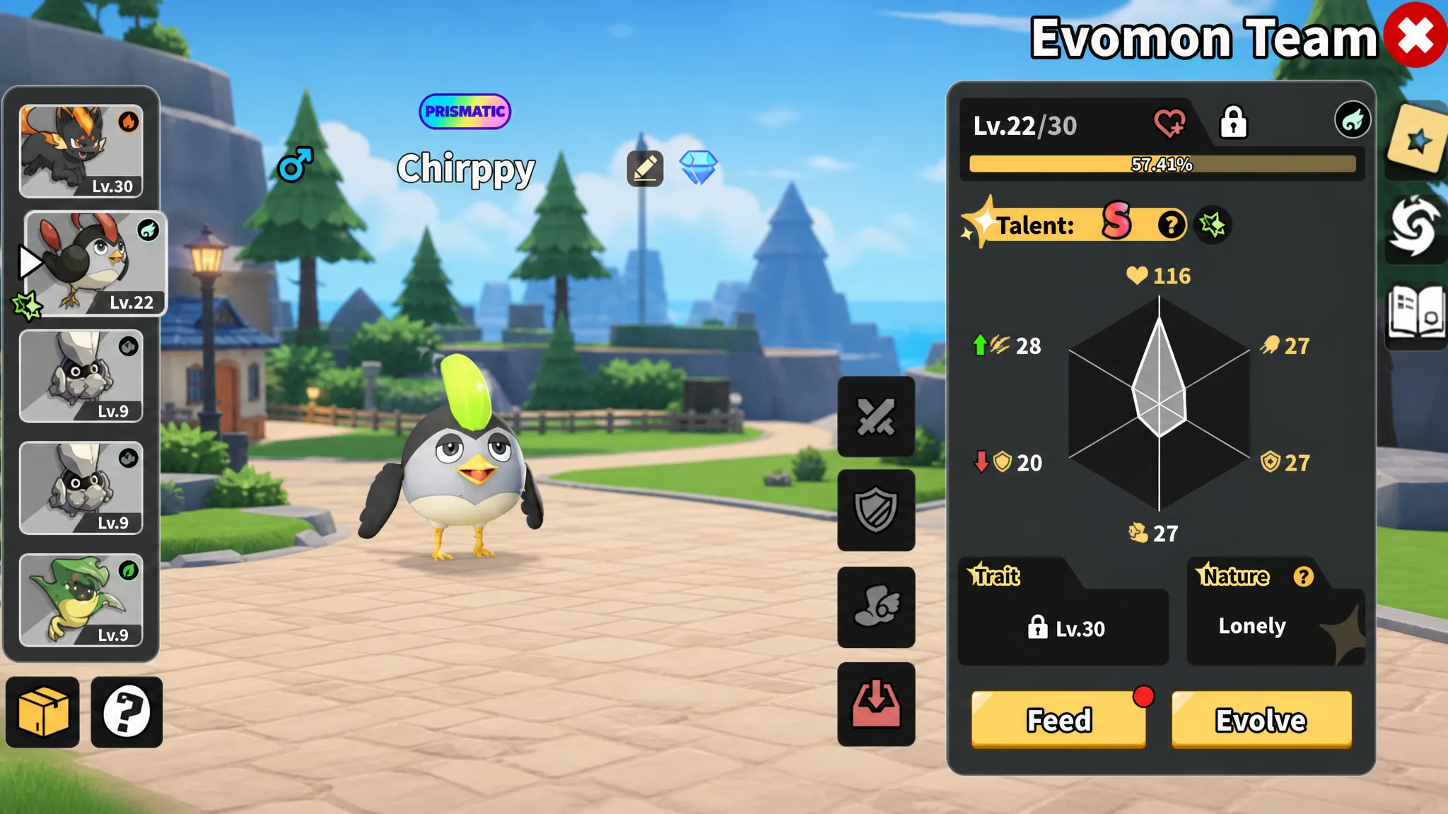 Natures in Evomon