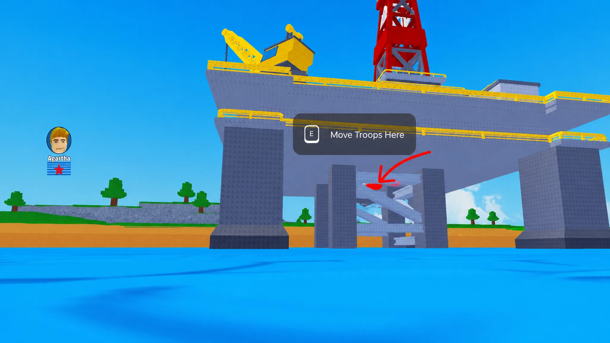 A Red button in Mini War
