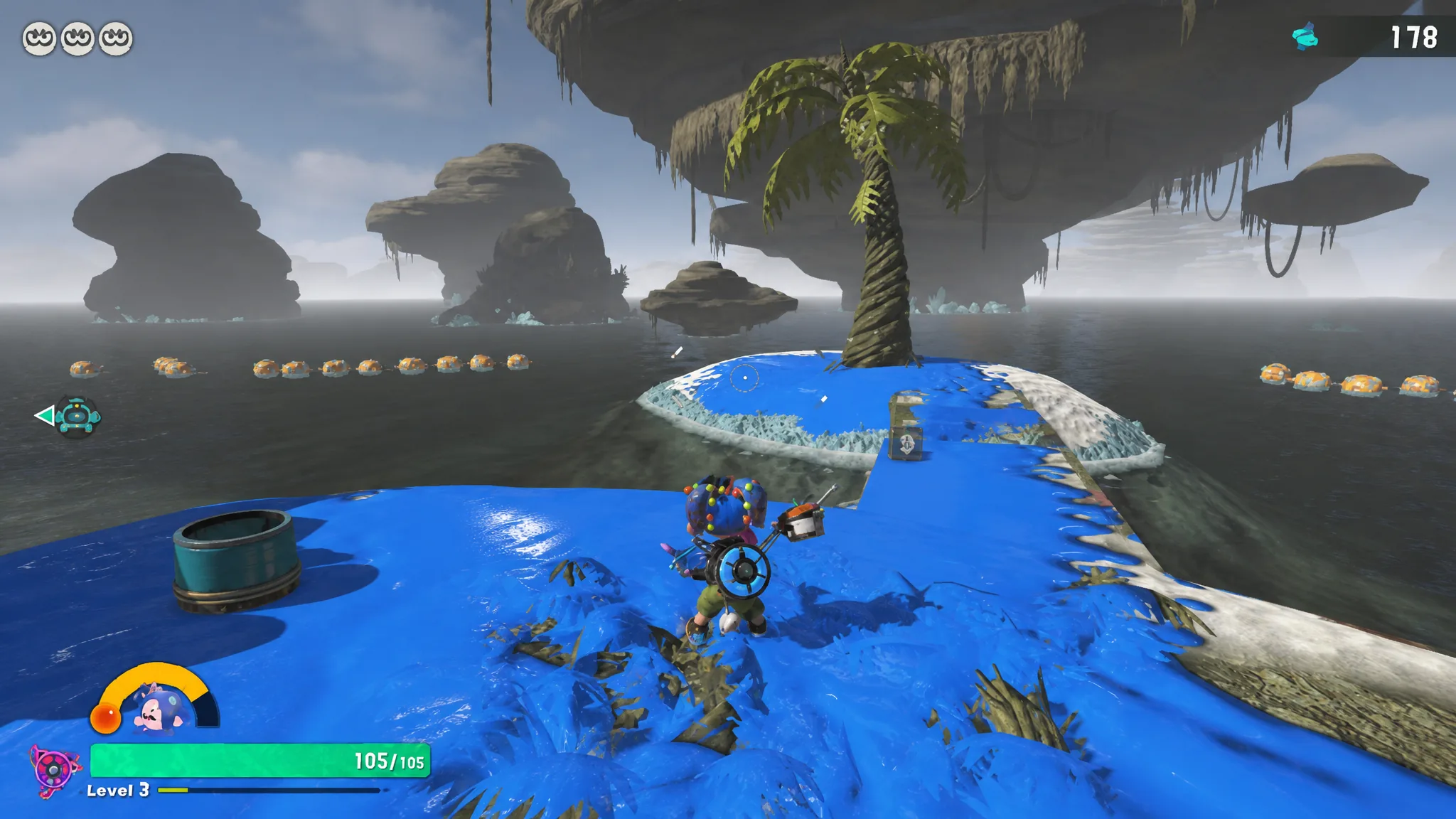 Where to find the Splatoon Raiders Briny Scroll crate in Tumetto Rocks