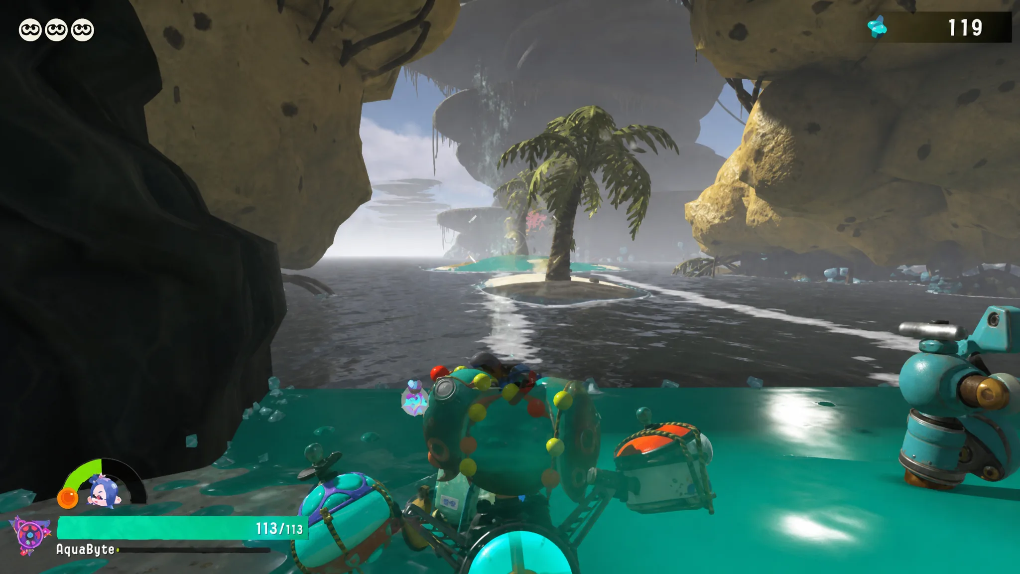Where to find the Splatoon Raiders Briny Scroll crate in Carbanyara Wetlands
