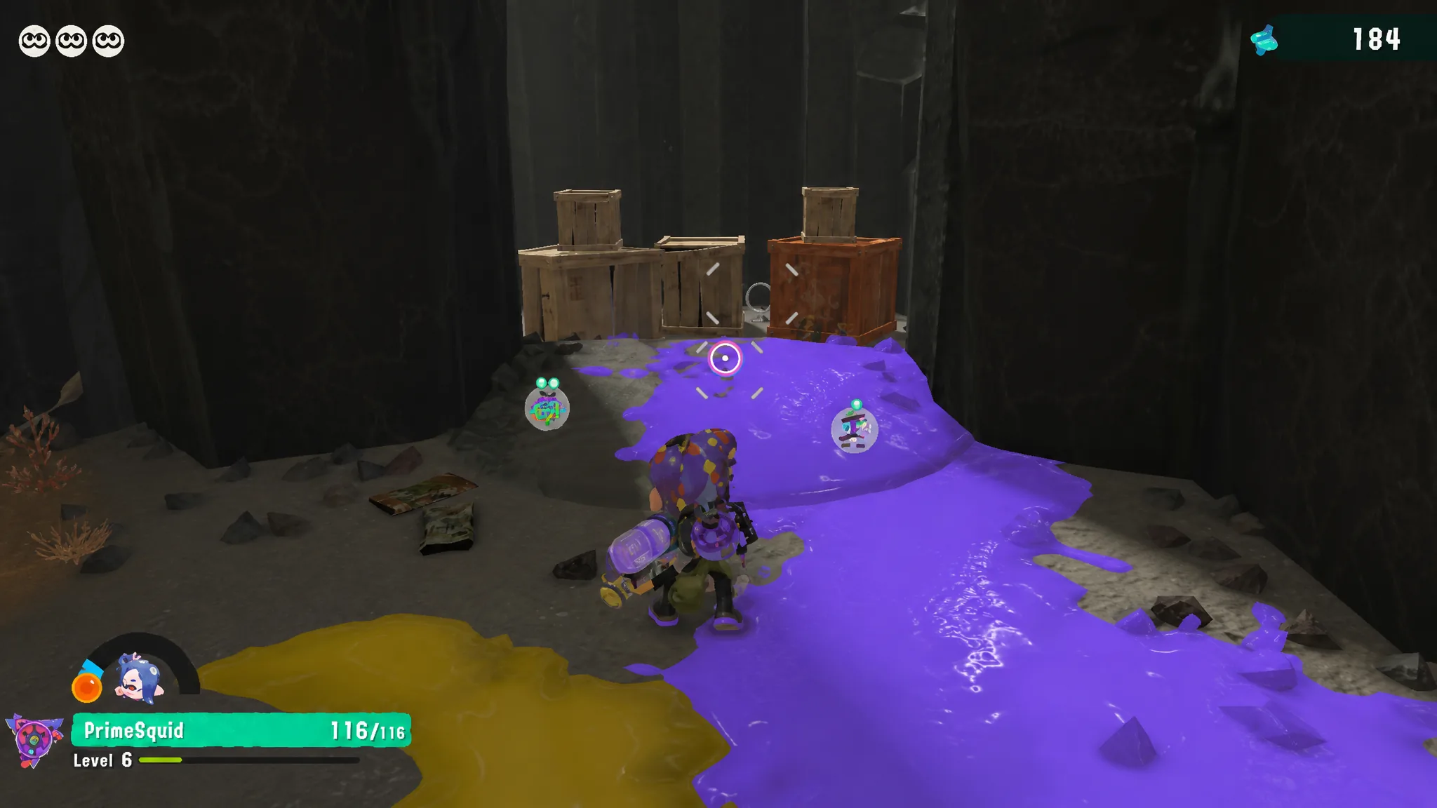 Where to find the Splatoon Raiders Briny Scroll crate in Pipyoni cliffs