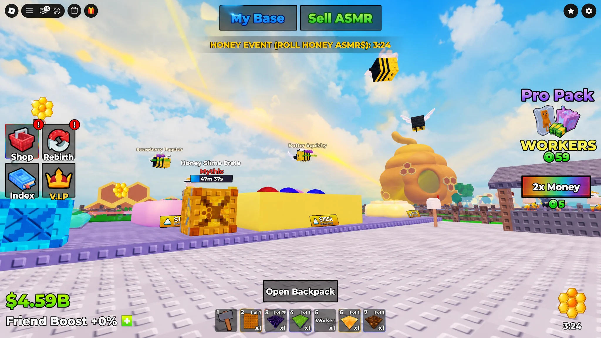 image showin the Honey Weather Event in Unbox ASMR