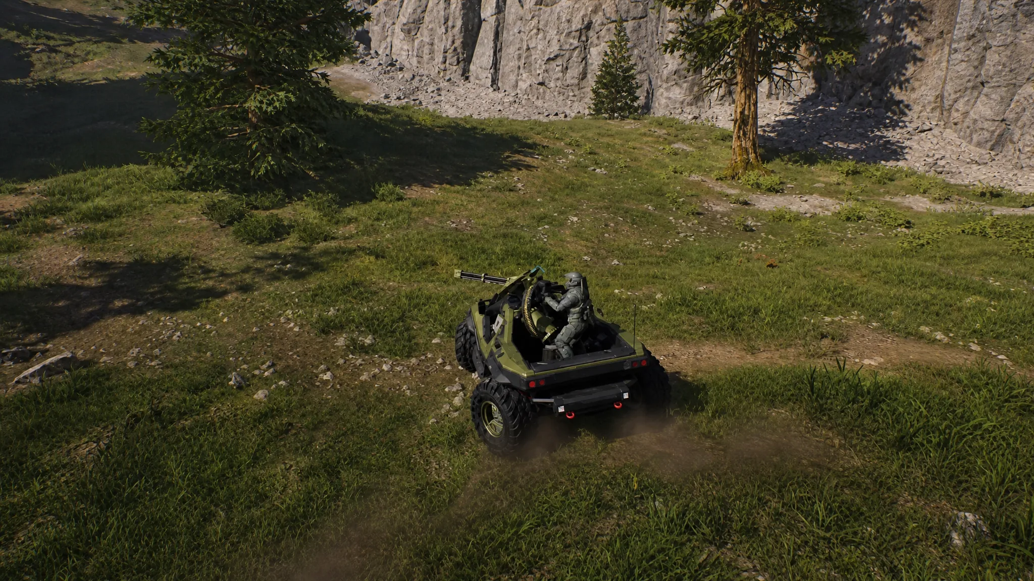 Warthog transport in Halo: Campaign Evolved