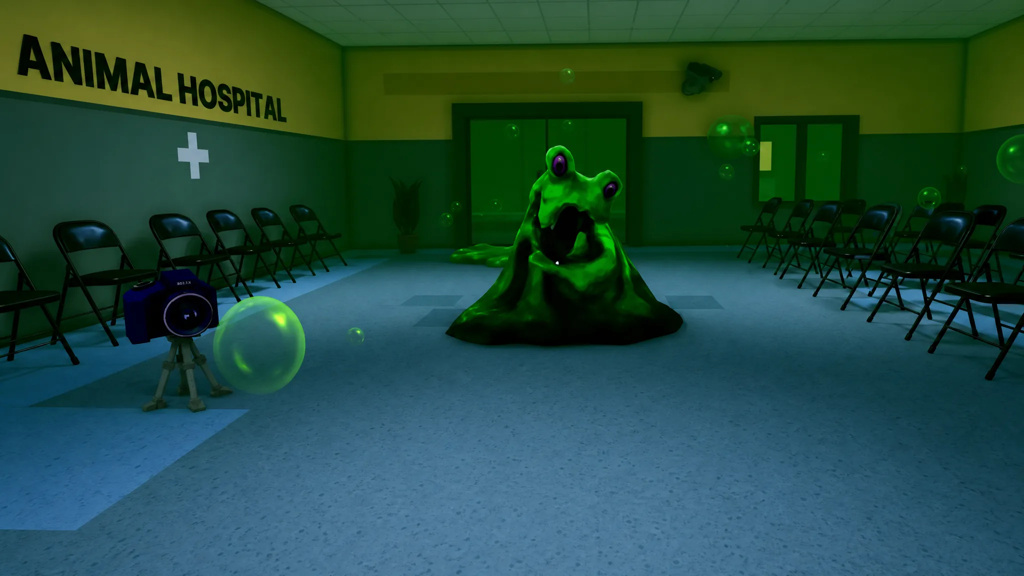 Slimebert the slime monster in Animal Hospital