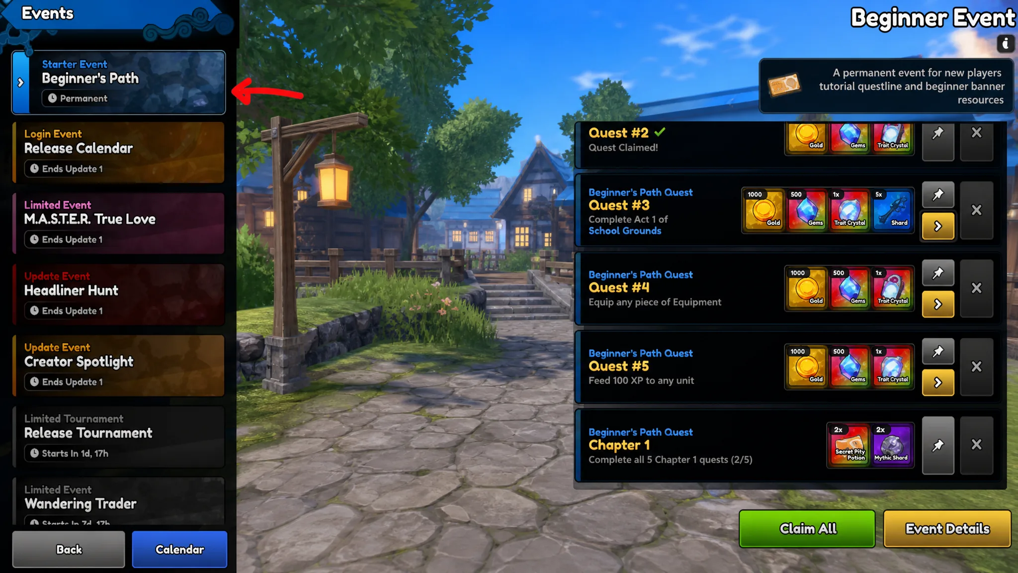 Complete the Beginner Path in Anime Expeditions
