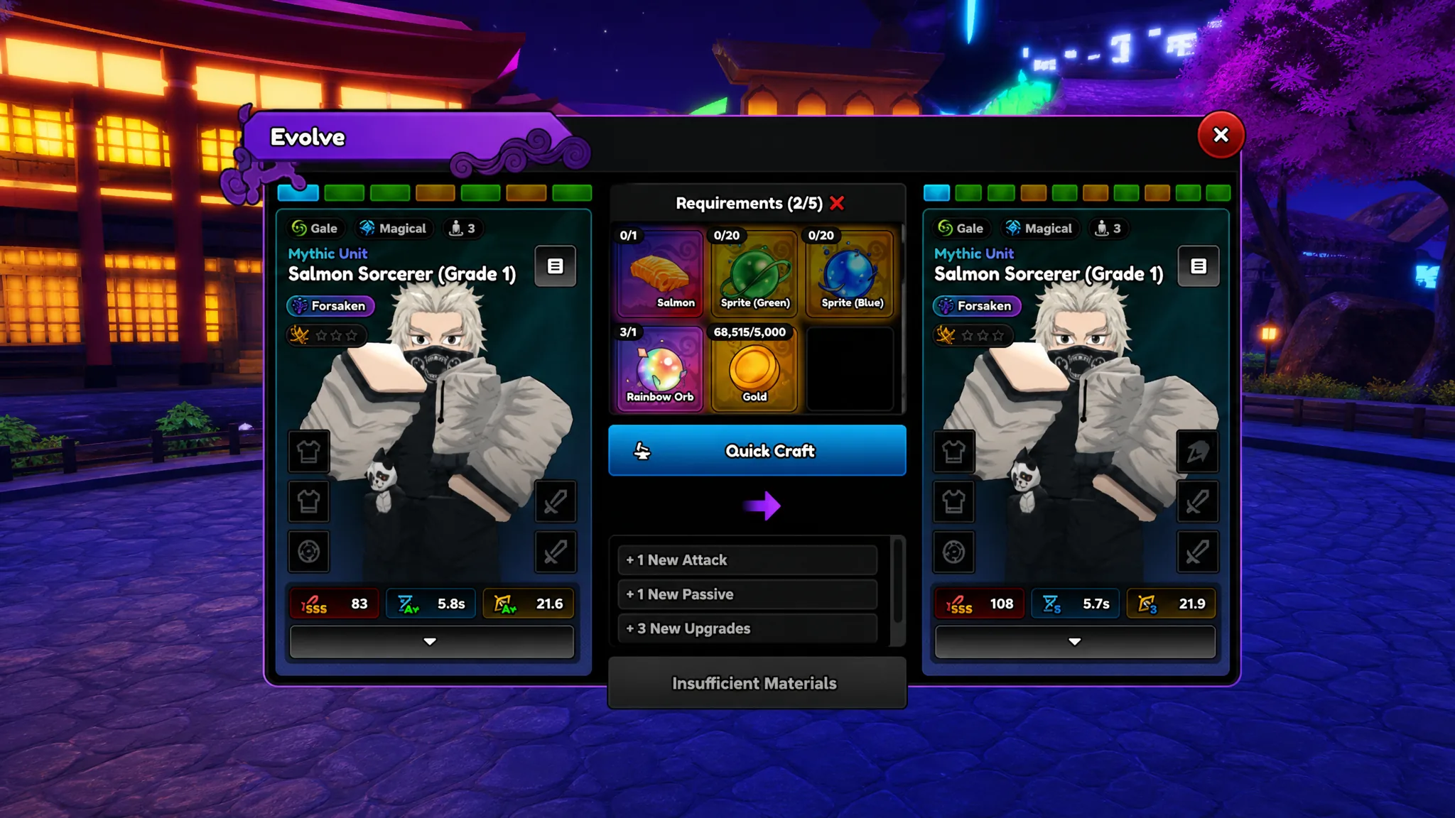 Method for How to evolve units in Anime Expeditions