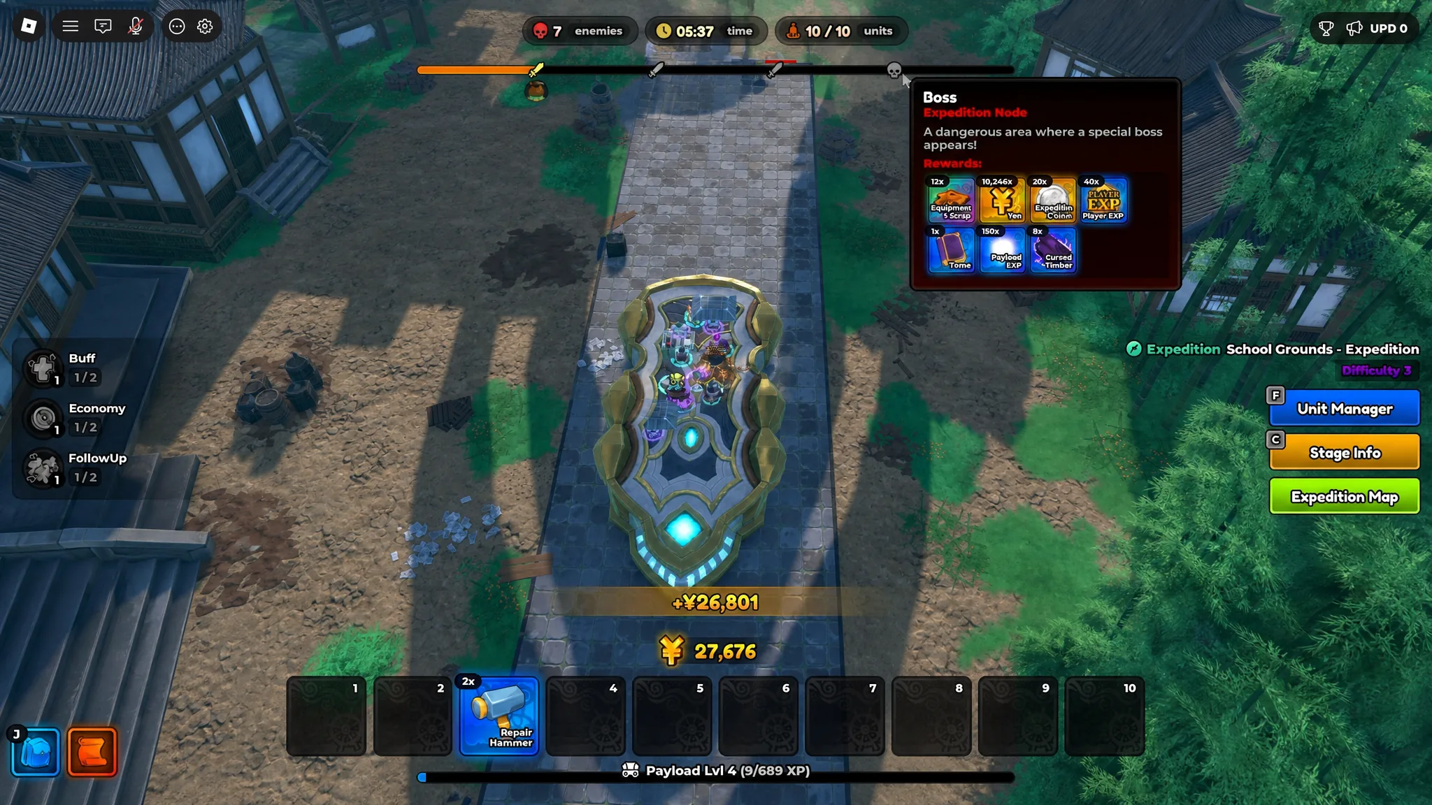 Expedition mode payload gameplay