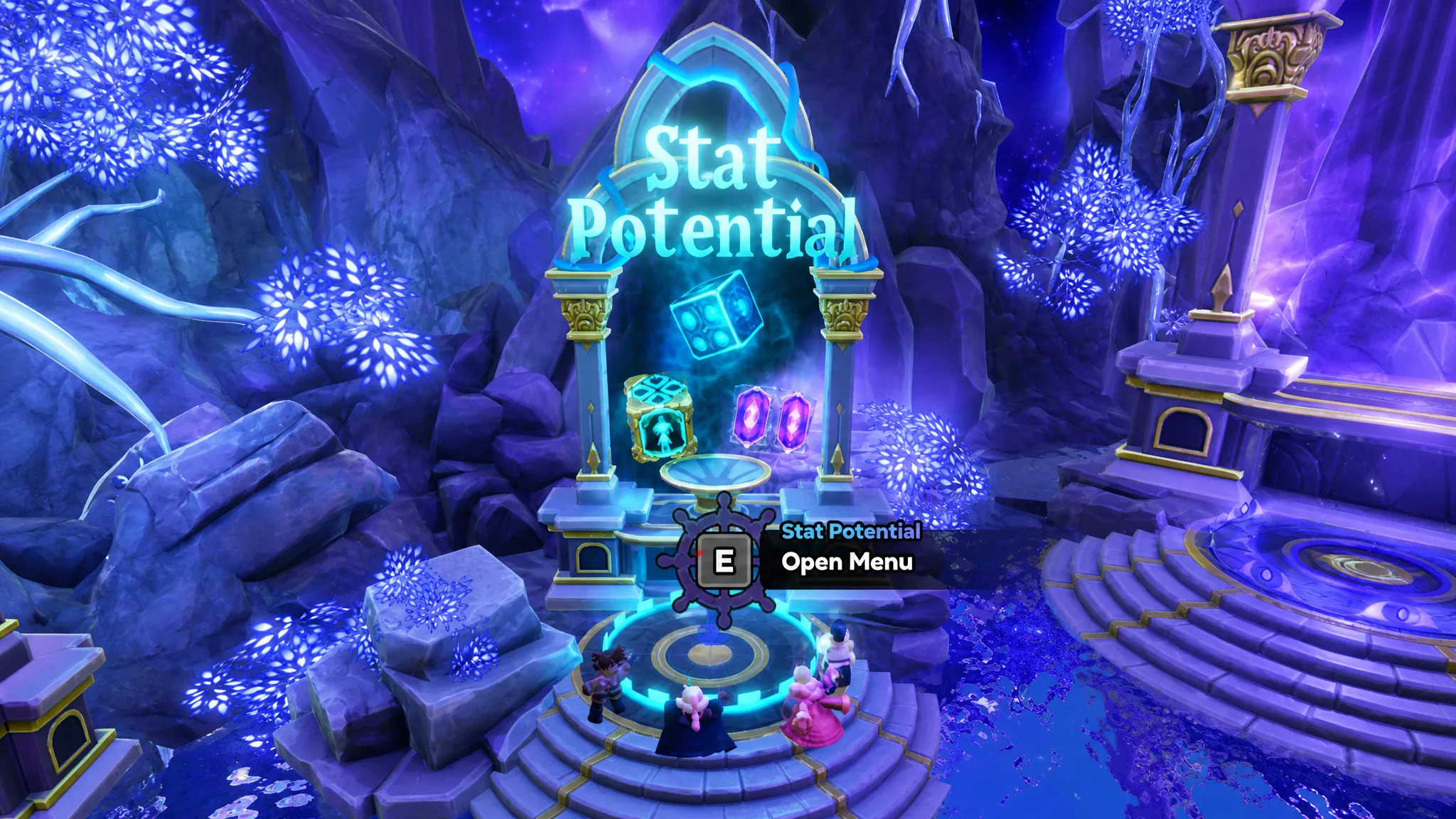 Stat Potential menu in Anime Expeditions