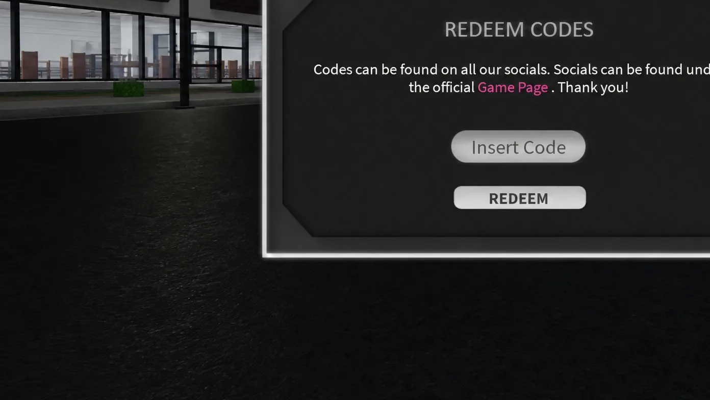 Jojo Shenanigans codes: An image of the code redemption screen in Roblox Jojo Shenanigans