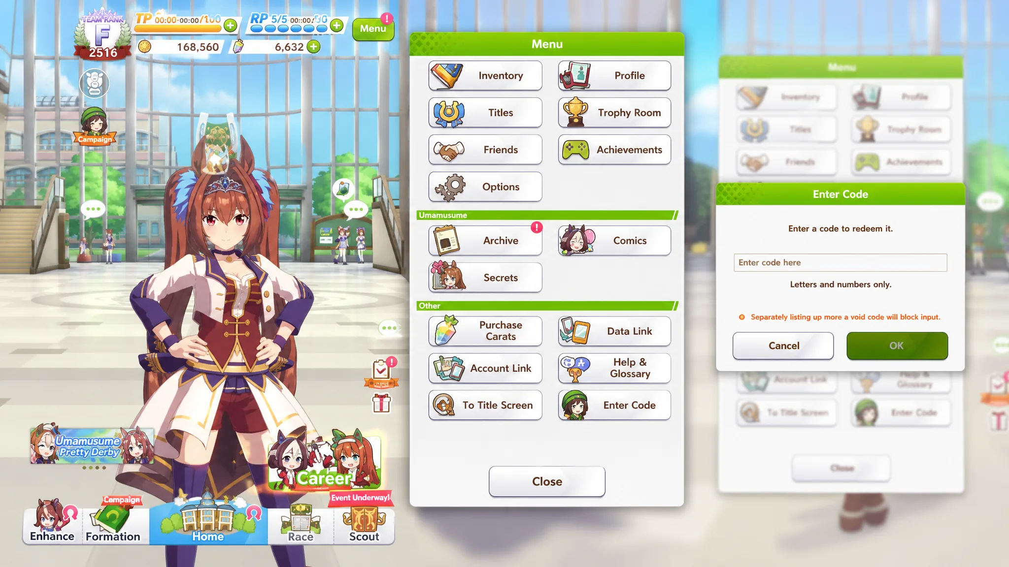 Umamusume codes: A step by step visual guide on how to redeem Umamusume codes with mango arrows and a PT logo in the top right corner