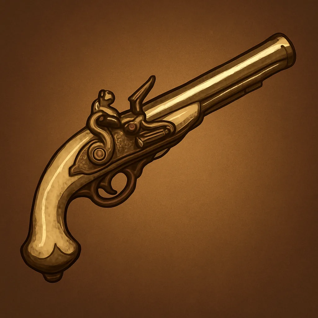 Golden Flintlock Pistols