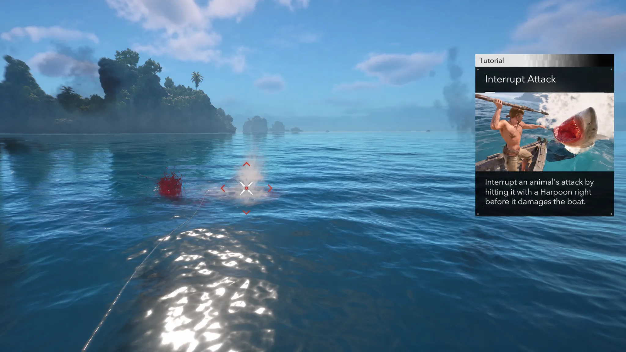 Harpooning a sea creature from a rowboat in Assassin's Creed Black Flag Resynced
