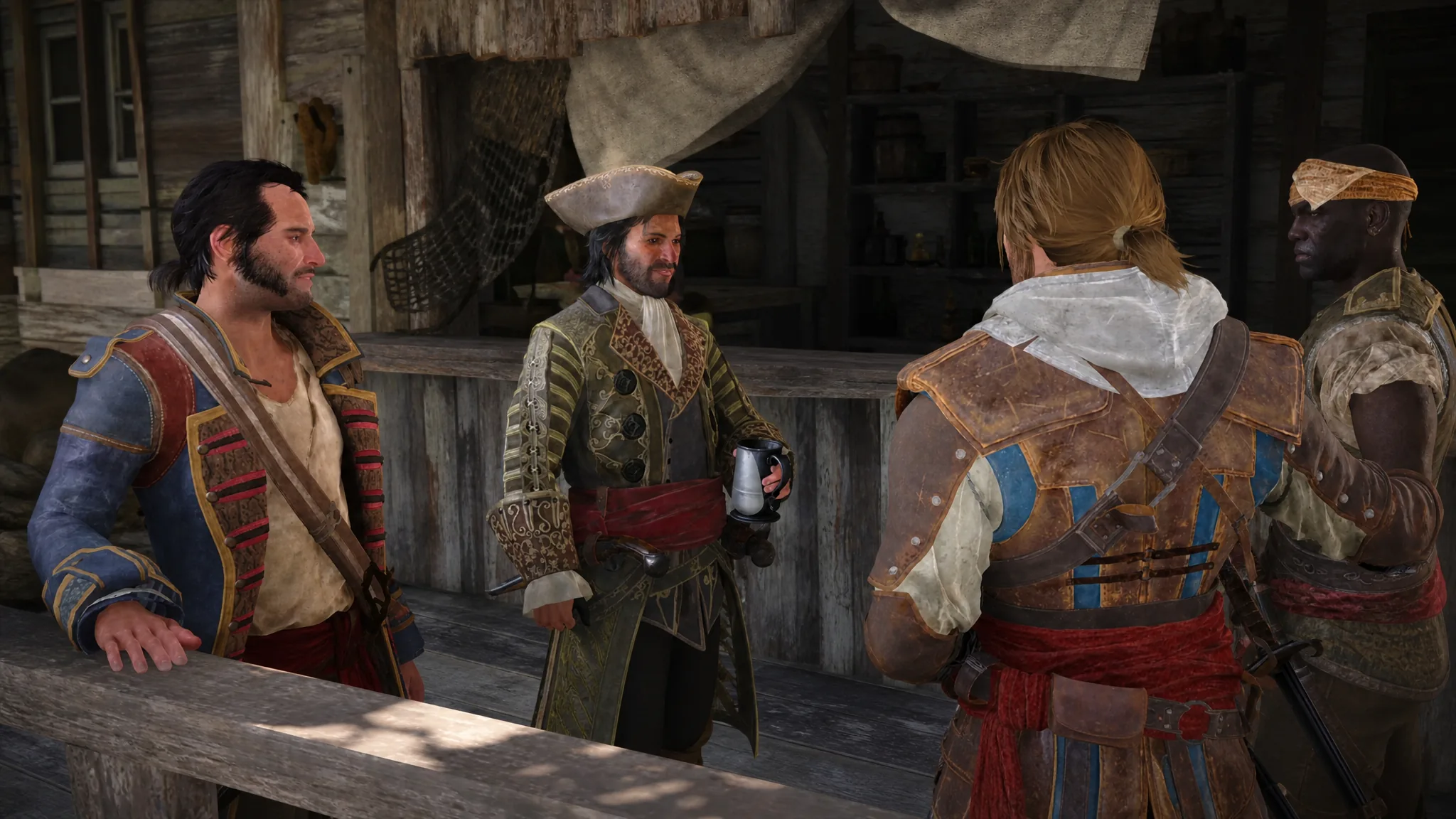 Edward Kenway arriving at Nassau in Assassin's Creed Black Flag Resynced
