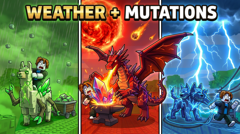 Artwork for the WEATHERS + MUTATIONS event in Build a Base and Steal