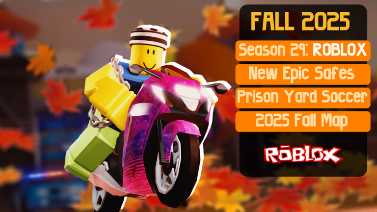 Artwork for the Fall + Season 29: ROBLOX! event in Jailbreak