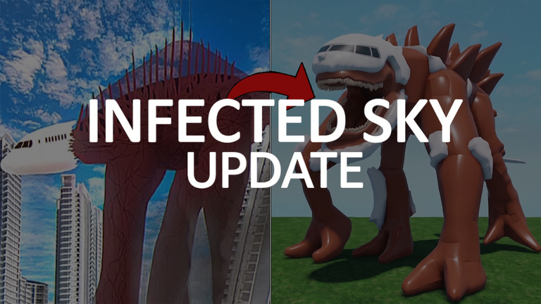 Artwork for the INFECTED SKY UPDATE event in SCP MORPH