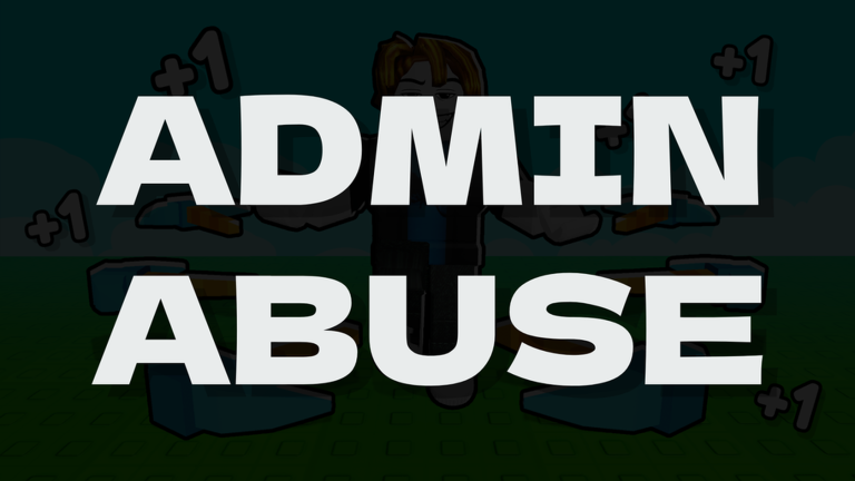 Artwork for the ADMIN ABUSE event in +1 Pickaxe Swing Escape