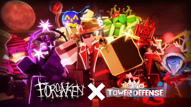 Artwork for the FORSAKEN X RTD EVENT event in Retro Tower Defense