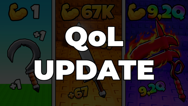 Artwork for the QoL Update event in +1 Cut Grass Adventure