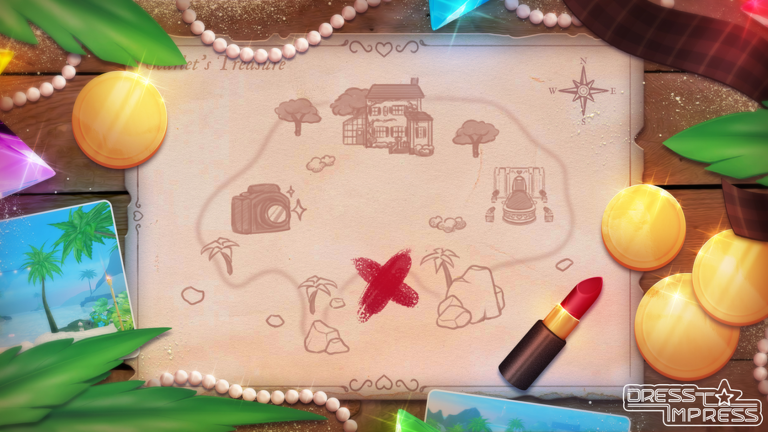 Artwork for the Treasure Hunt event in Dress To Impress