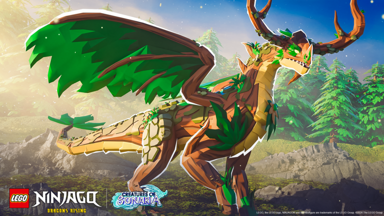 Artwork for the 💚LEGO COLLAB & KAVO RD! event in Creatures of Sonaria Survive Kaiju Animals