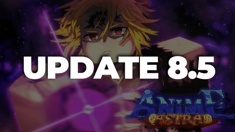 Artwork for the UPDATE 8.5 event in Anime Astral Simulator