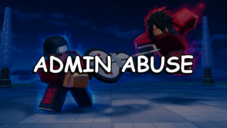 Artwork for the ADMIN ABUSE event in Roll Anime to Fight