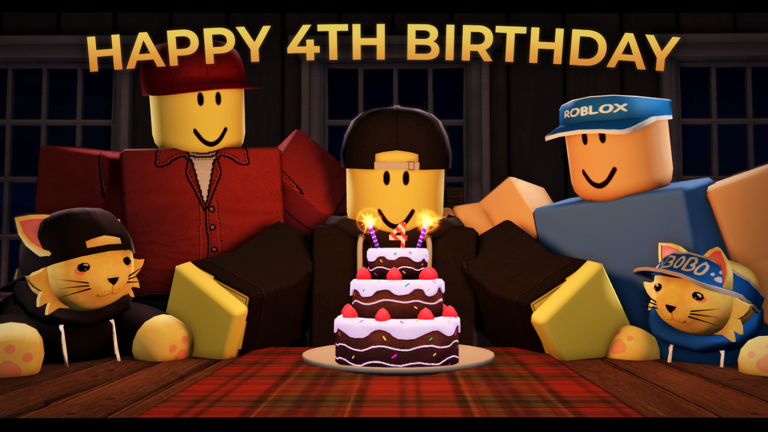 Artwork for the 🎂Evades 4th Birthday🍰 event in Evade