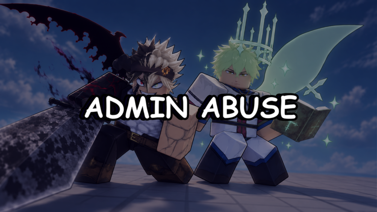 Artwork for the ADMIN ABUSE event in Roll Anime to Fight