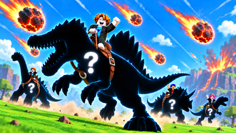 Artwork for the METEOR STORM+New Mutation event in Ride a Dino