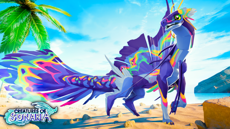 Artwork for the Summer Paradise! W3 event in Creatures of Sonaria Survive Kaiju Animals