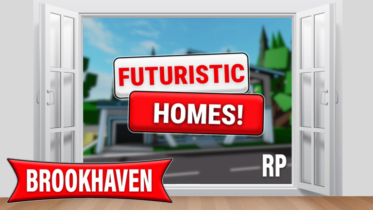 Artwork for the 💙 FUTURISTIC HOMES! 💜 event in Brookhaven RP
