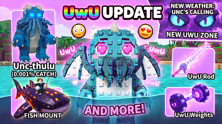 Artwork for the 😳 UwU Update event in ‍BE A FISH BAIT