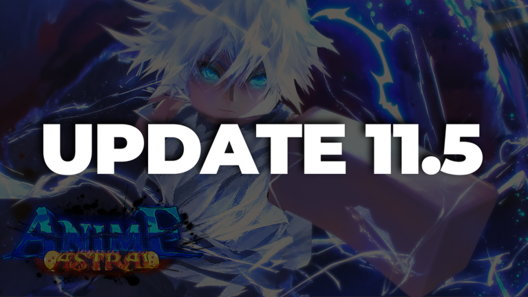 Artwork for the UPDATE 11.5! event in Anime Astral Simulator