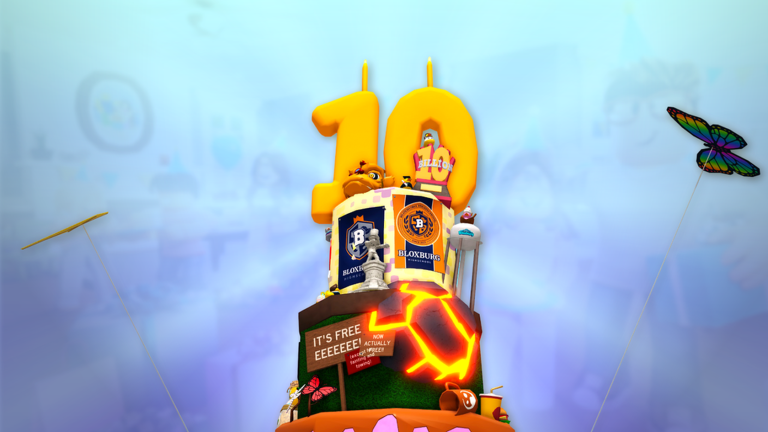 Artwork for the 🎂10 Year Anniversary🥳 event in Welcome to Bloxburg
