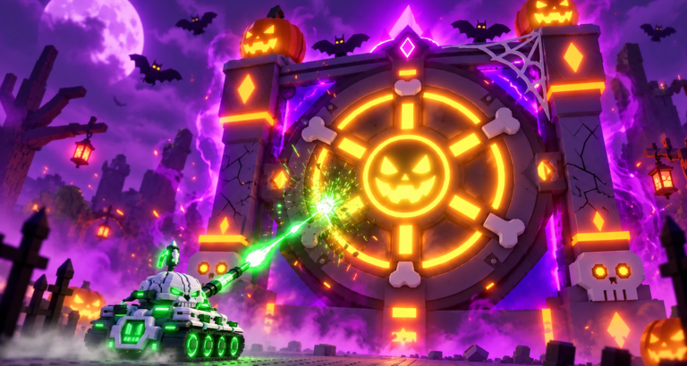 Artwork for the HALLOWEEN ADMIN ABUSE! event in Destroy a Vault