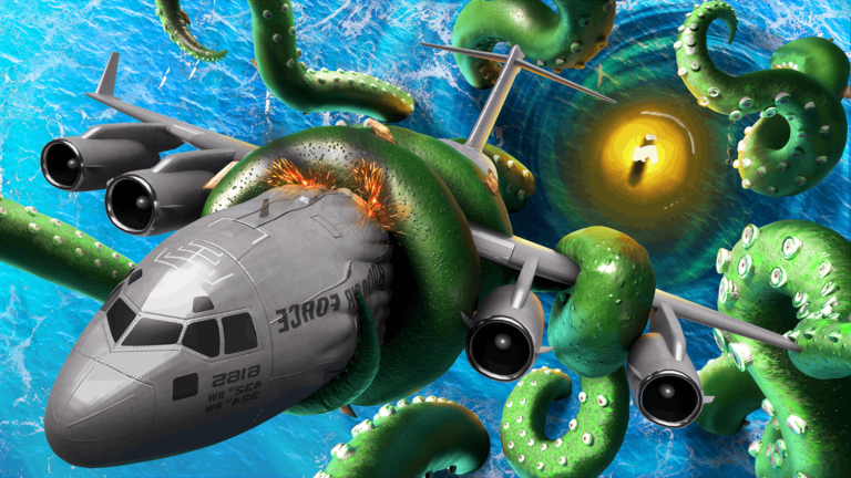 Artwork for the Kraken Attack event in Land or Die! GHOSTS